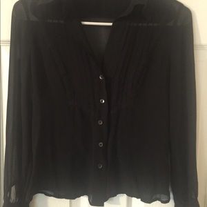 Sheer button up
